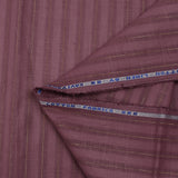 Coton lin rayé Lurex doré fond vieux rose