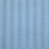 Cotton linen striped golden Lurex sky blue background