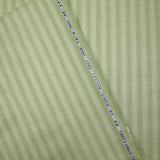 Algodón lino rayas lurex dorado fondo verde pastel