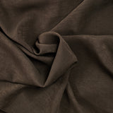 Mousseline crinkle polyester marron