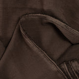 Mousseline crinkle polyester marron