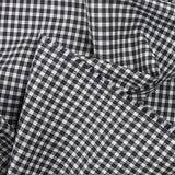 Coton tissé-teint à carreaux marine et blanc