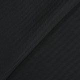 Jersey de viscose côtelé bord-côte Lucie noir