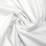 Tela de sastrería de poliéster blanco.