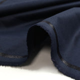 Navy blue polyester tailoring fabric