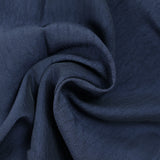 100% Soie froissée bleu foncé