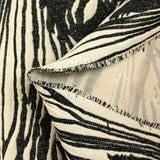 Black lurex moiré brocade with ecru background