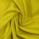 Soie unie jaune citron
