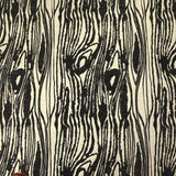 Black lurex moiré brocade with ecru background