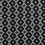 Dentelle fleurs noir