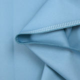 Satin de polyester lourd double face bleu ciel