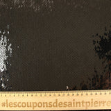 Black sequins on stretch tulle