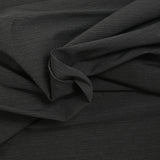 Coton élasthanne fine côte noir