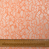 Dentelle polyester Orla pêche
