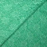 Dentelle polyester Enola vert d'eau