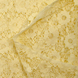 Dentelle polyester Flora jaune beurre