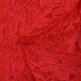 Dentelle polyester Alice fraise