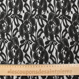 Dentelle polyester Constance noir
