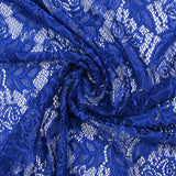 Dentelle polyester Angèle bleu roi