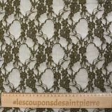 Dentelle polyester Noémie kaki