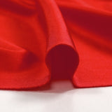 Maille de viscose satinée rouge
