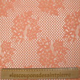 Dentelle polyester Joséphine pêche