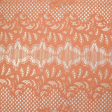 Dentelle polyester Joséphine pêche