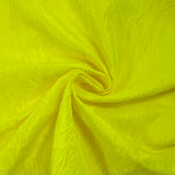 Polyester froissé Sully jaune fluo