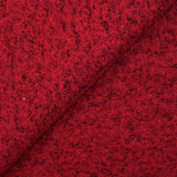 Laine mélangée bouclette Jeny rouge chiné noir