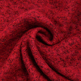 Laine mélangée bouclette Jeny rouge chiné noir
