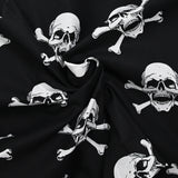 Coton imprimé mort de rire fond noir