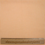 Coton Vichy 3mm abricot