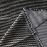 Pana de algodón gris oscuro de 3 mm.