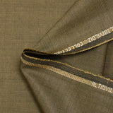 Tejido de traje sarga mezcla lana negro y beige dorado