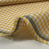Coton Vichy 3mm moutarde