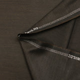 Black and brown twill wool blend suit fabric