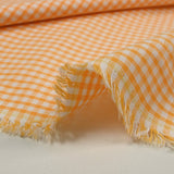 Coton Vichy 3mm abricot