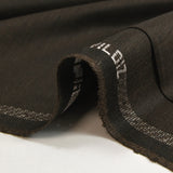 Black and brown twill wool blend suit fabric