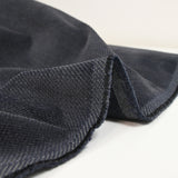 Velours de coton ras Maéva bleu nuit