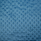 Polaire minky relief bleu barbeau