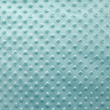 Polaire minky relief bleu givré