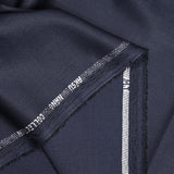 Tejido de traje azul marino textura mezcla lana