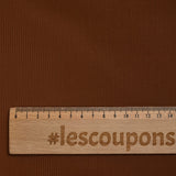 Velours côtelé 100% coton miel brun
