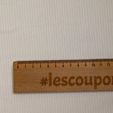Velours côtelé 100% coton 3 mm blanc cassé