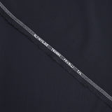 Navy wool blend suit fabric