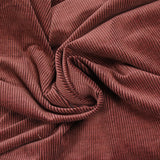 Velours côtelé 100% coton 2 mm double face brique et kaki
