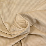 Velours côtelé 100% coton 3 mm beige clair