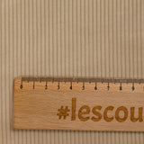 Velours côtelé 100% coton 3 mm beige clair