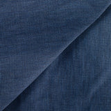 Velours côtelé 100% coton 2 mm double face marine et gris