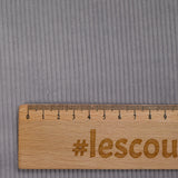 Velours côtelé 100% coton 2 mm gris perle